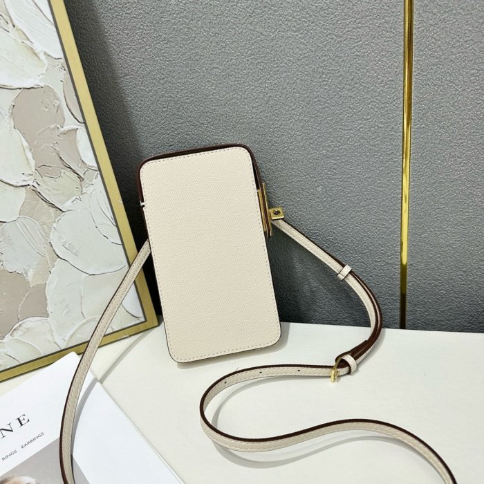 Кожаный чехол для телефона Hermes Hac a Box 17x10 см фото 3