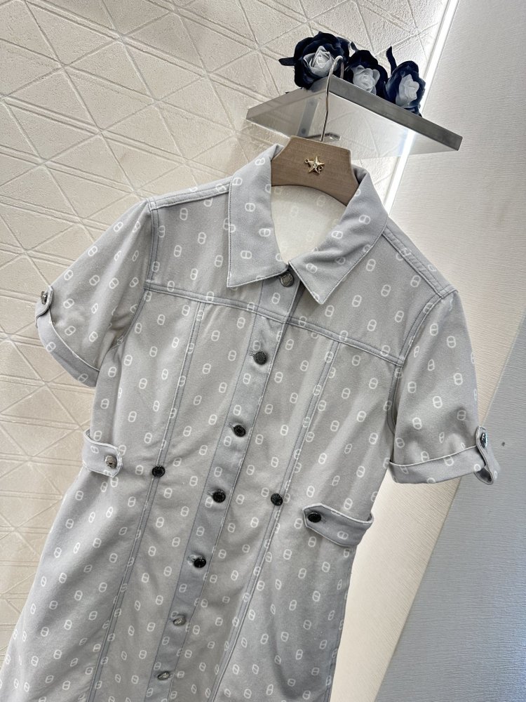 Плаття, Сукня з джинсового тканини з принтом фото 3