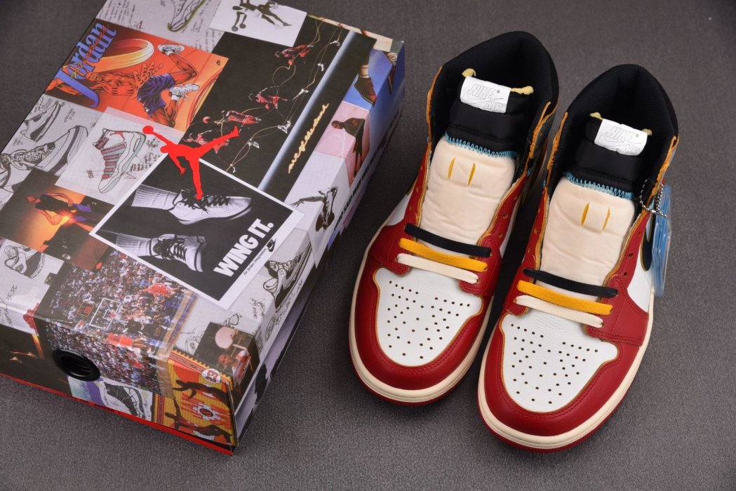 Кроссовки Union LA x Air Jordan Air 1 Retro High OG SP Chicago Shadow фото 7