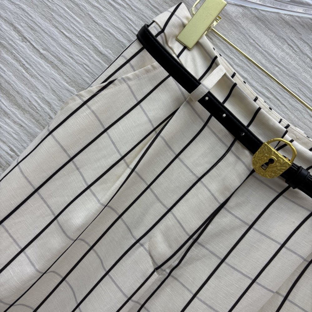 Прямі брюки з льону фото 3