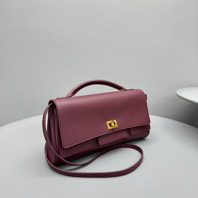 Сумка Toscana 27 см бордовая фото 8