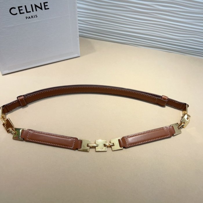 Belt leather TRIOMPHE GOURMETTE 2.5 cm