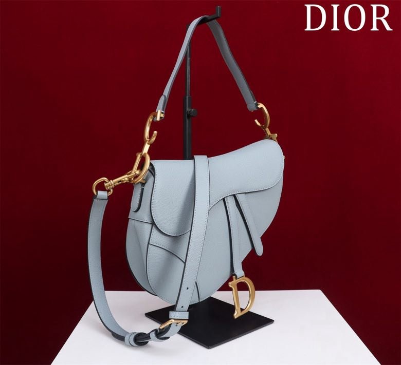 Сумка кожаная Dior Saddle 25 см фото 6