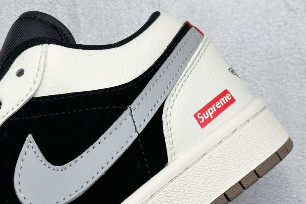 Кроссовки Air Jordan 1 Retro Low x Supreme фото 9