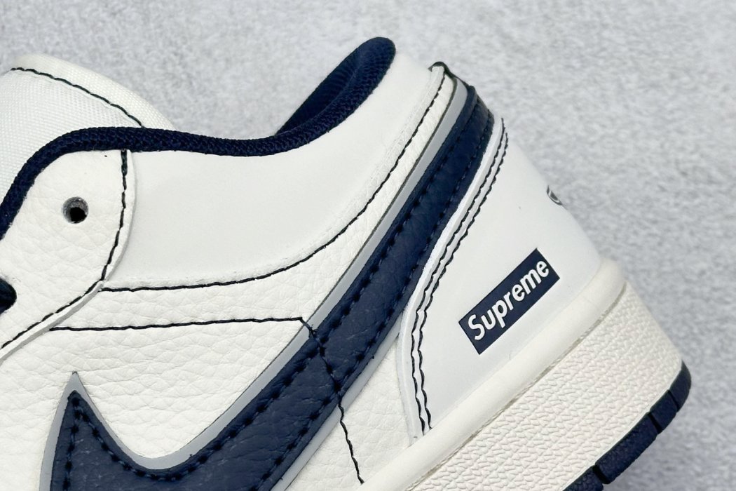 Кроссовки Air Jordan 1 Low x Supreme фото 9