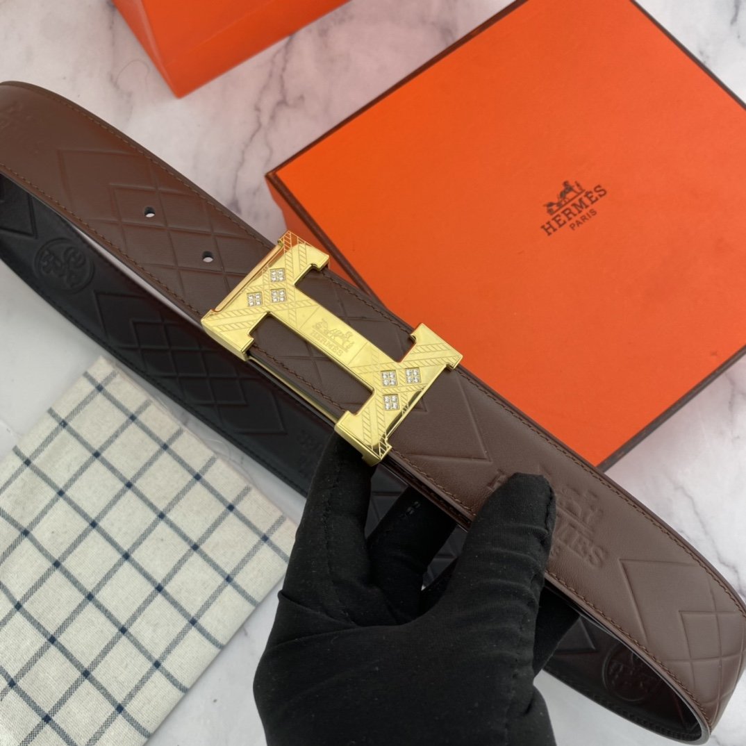 Male belt leather 4 cm