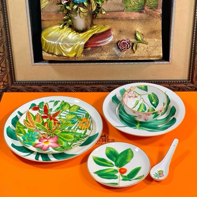 Набор фарфоровой посуды Hermes Passifolia на 10 персон фото 7