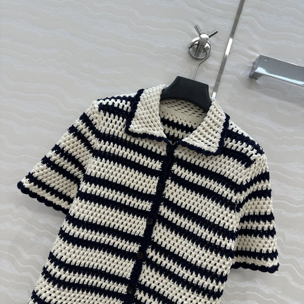 Knitted crochet cardigan from short sleeves фото 2