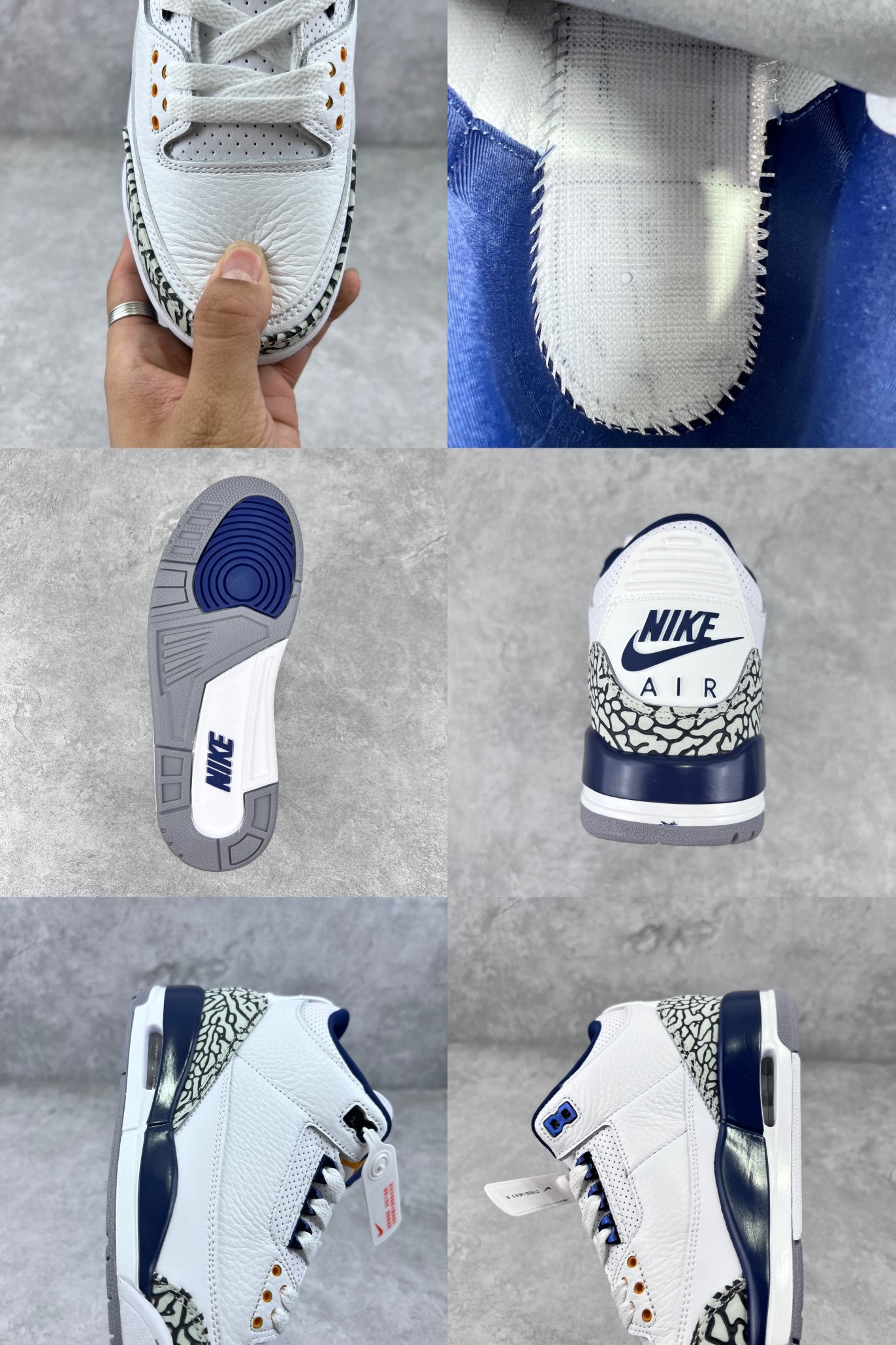 Кроссовки Air Jordan 3 Retro Wizards CT8532-148 фото 9