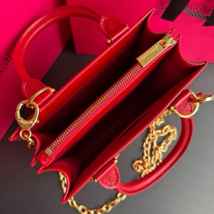 A bag leather women's 20 cm фото 5