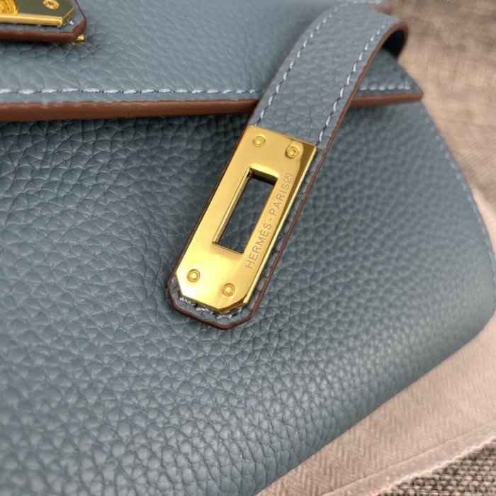Клатч HERMES Kelly кожаный 24 см фото 4
