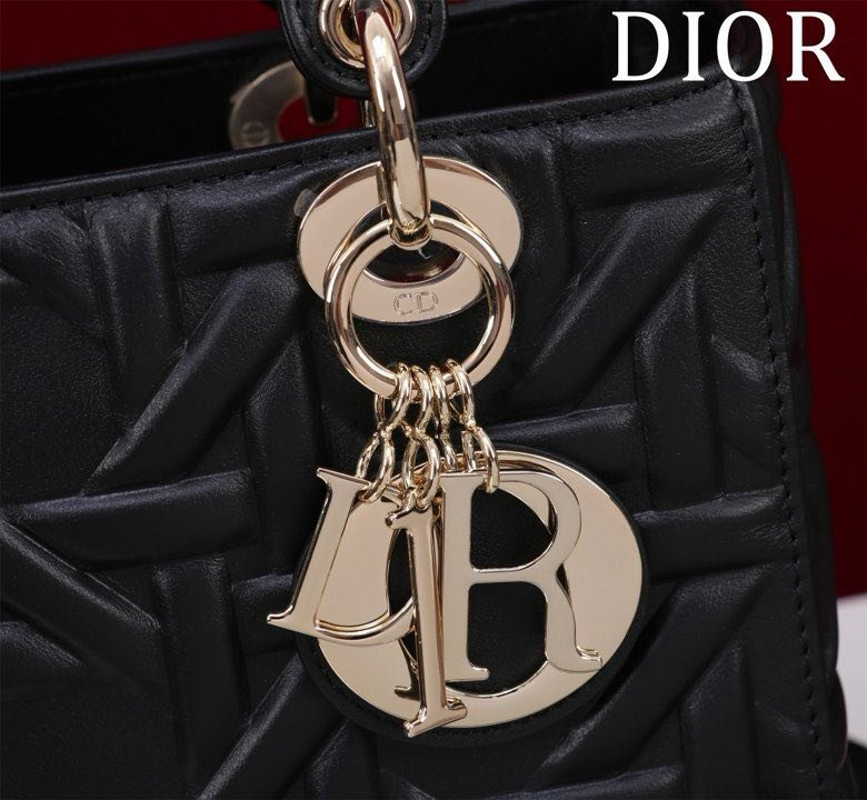 Сумка шкіряна Lady Dior 24 см фото 5