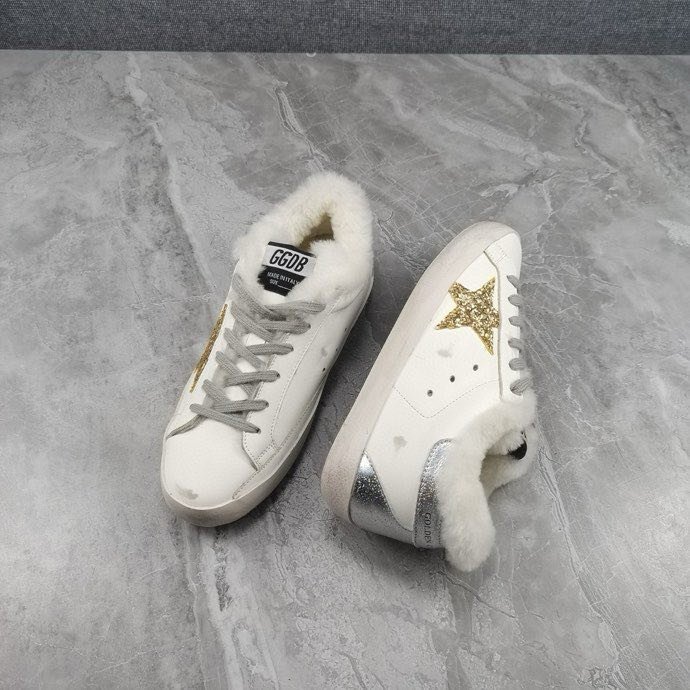 Кроссовки Golden Goose Super Star на меху фото 3