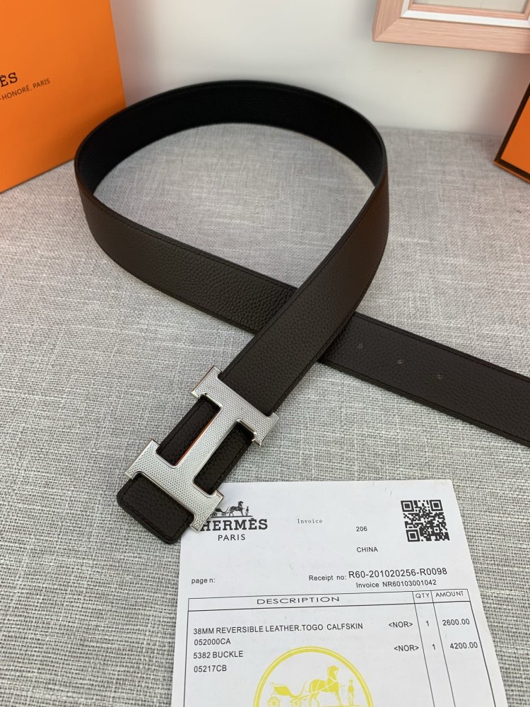 Ремень кожаный 38 мм фото 5