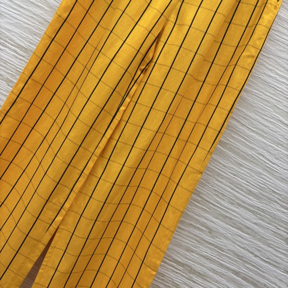 Direct pants of flax фото 8