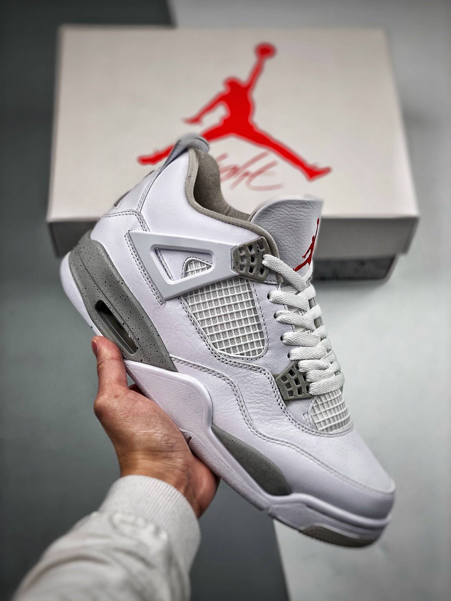 Jordan 4 tech store grey