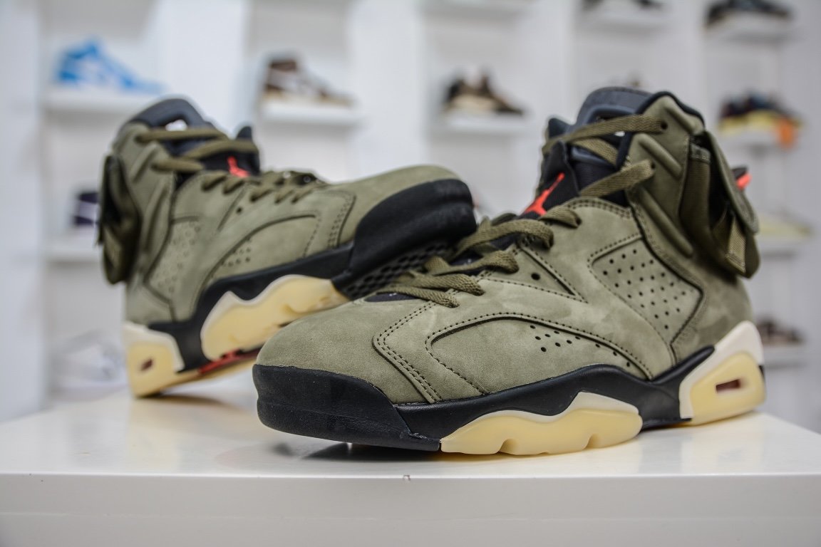 Кроссовки Air Jordan 6 AJ6 Retro Travis Scott - CN1084-200 фото 4