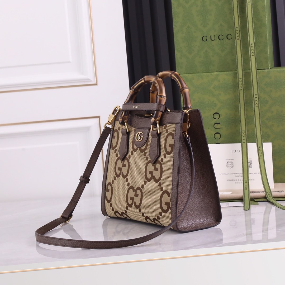 Сумка Gucci Diana jumbo GG tote bag 660195 27 см фото 2