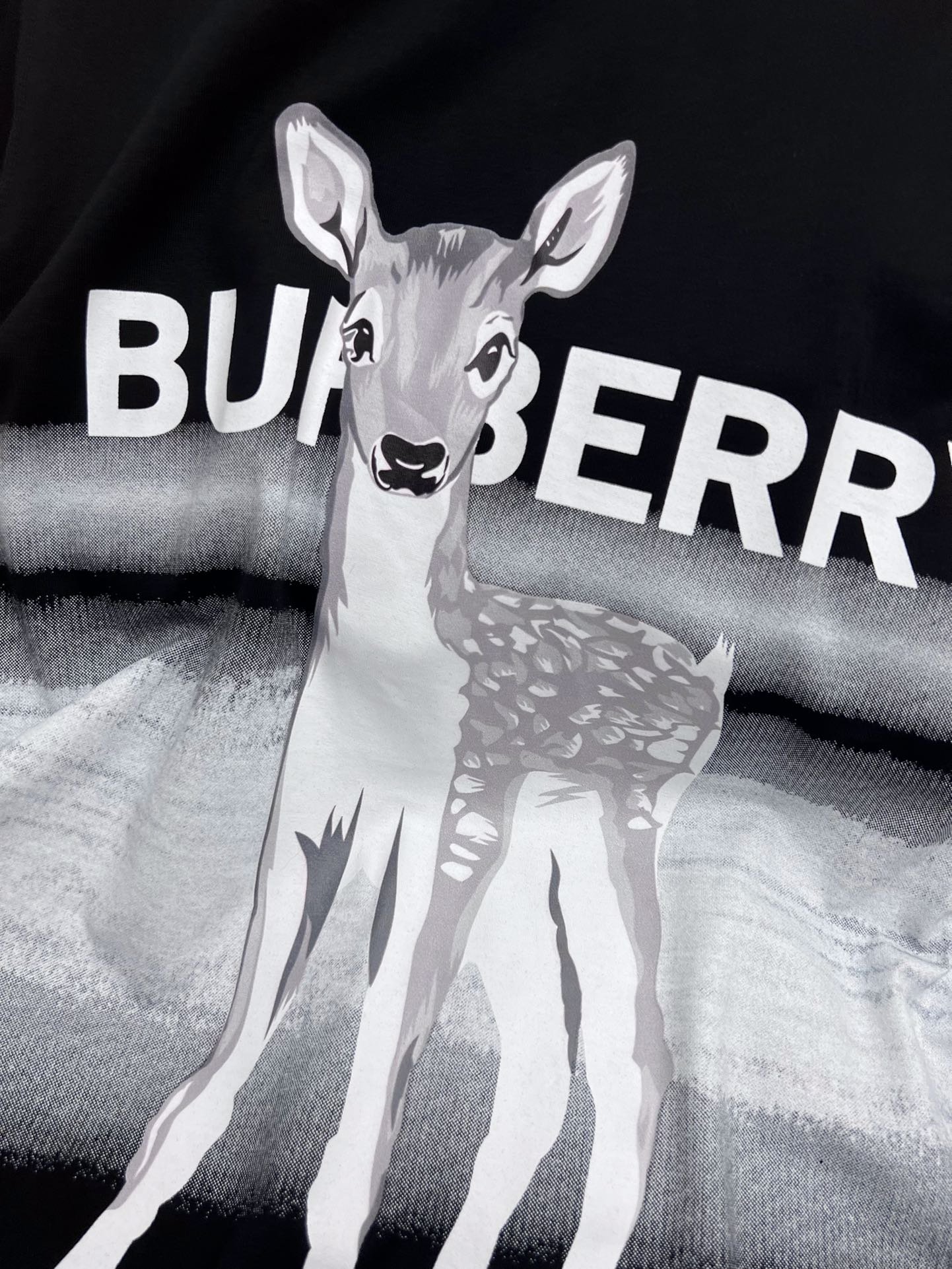 T-shirt from deer black women's фото 8