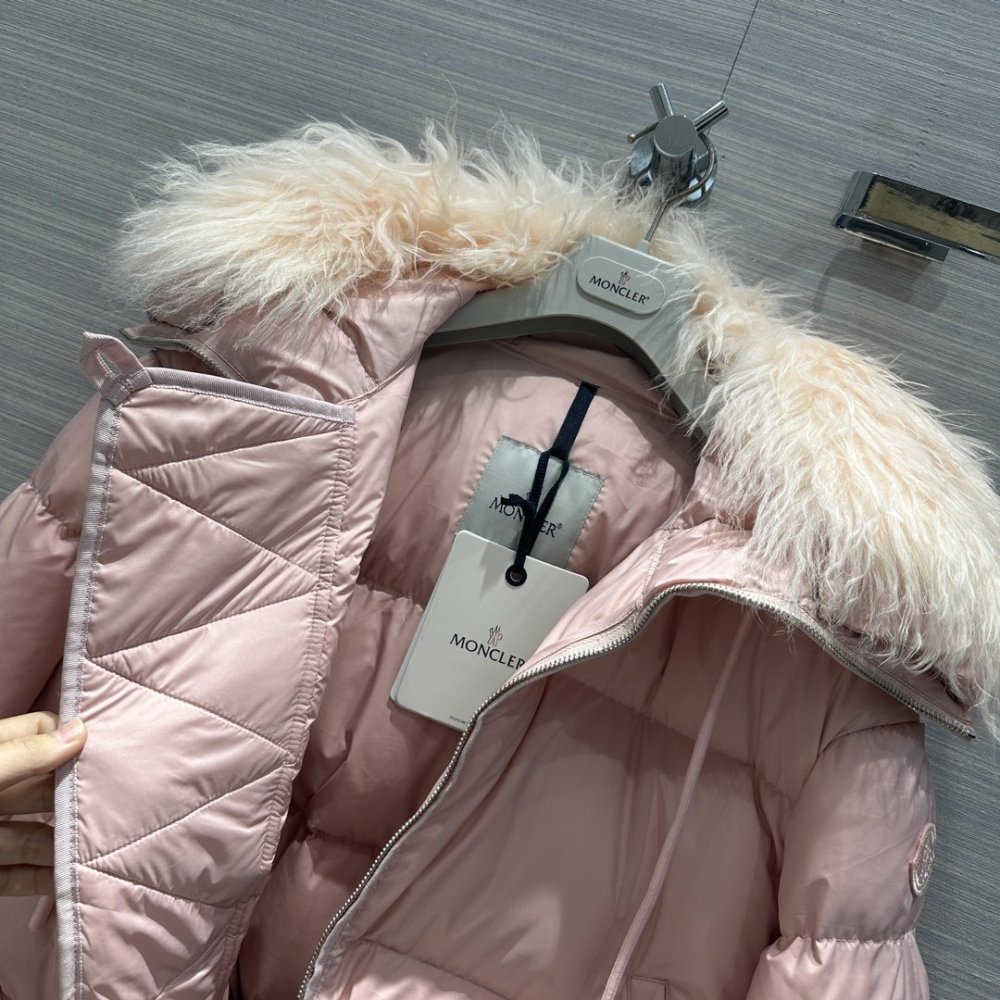 Down jacket from fur collar фото 6