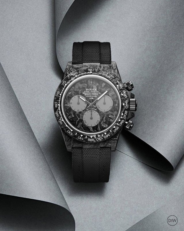 Exclusive clock 40 mm Rolex Cosmograph Daytona at карбоновом housing