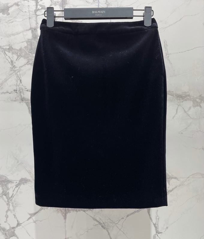 Элегантная бархатная юбка фото 3