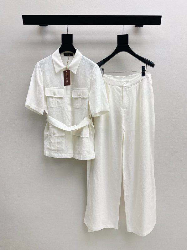 Elegant linen female costume