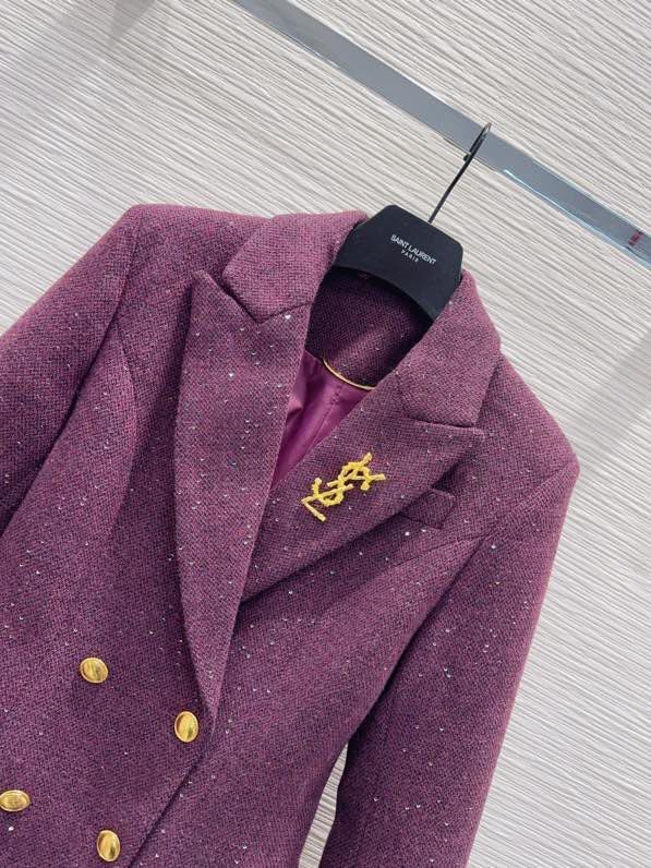 Елегантний вовняний піджак  з паєтками фото 5