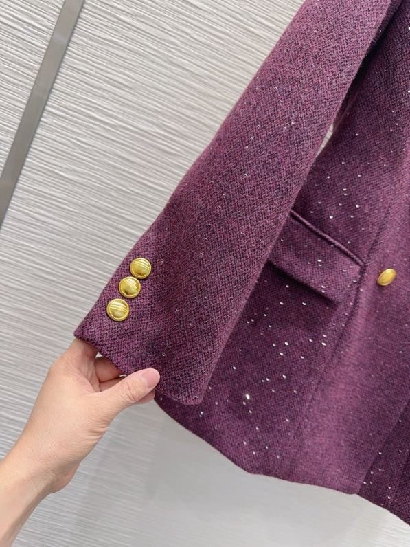 Елегантний вовняний піджак  з паєтками фото 6