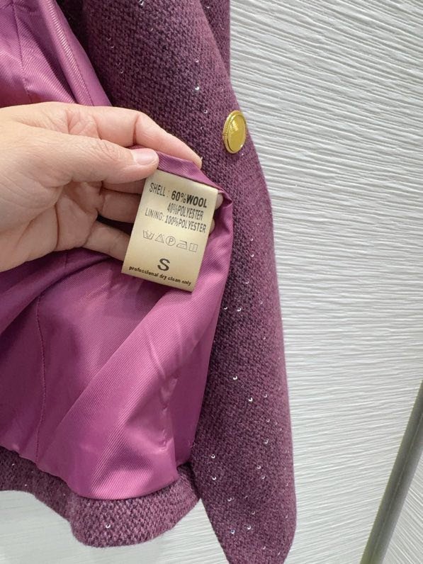 Елегантний вовняний піджак  з паєтками фото 7