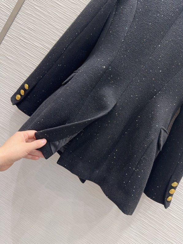 Елегантний вовняний піджак  з паєтками фото 8