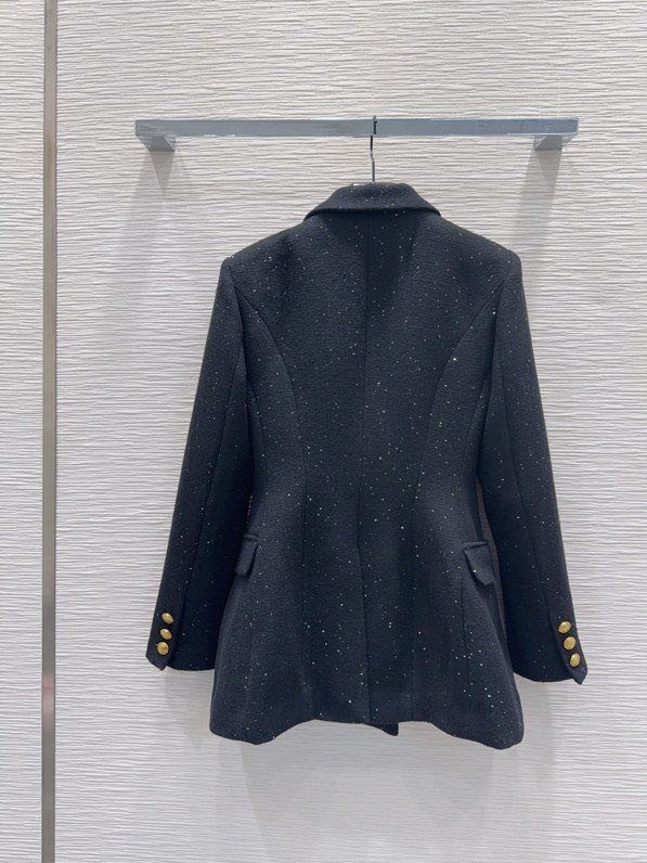 Елегантний вовняний піджак  з паєтками фото 9