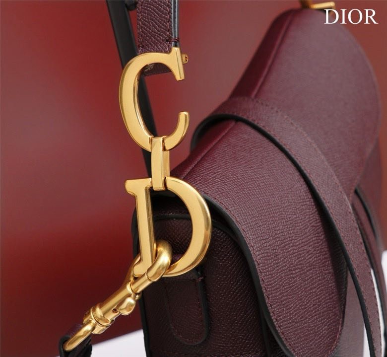 Сумка кожаная Dior Saddle 25 см фото 9