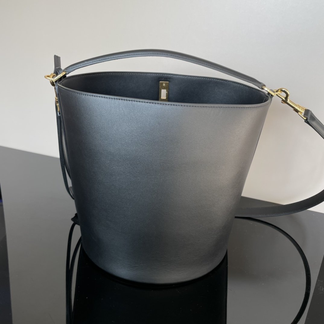 A bag BUCKET 16, 25 cm, natural leather фото 5