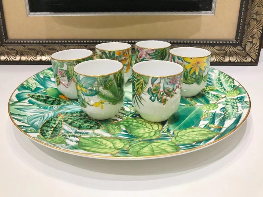 Set cups of bone porcelain Passifolia Series фото 7