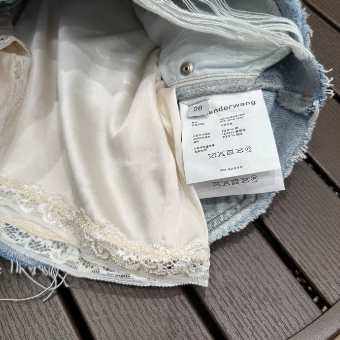 Denim women's shorts фото 6