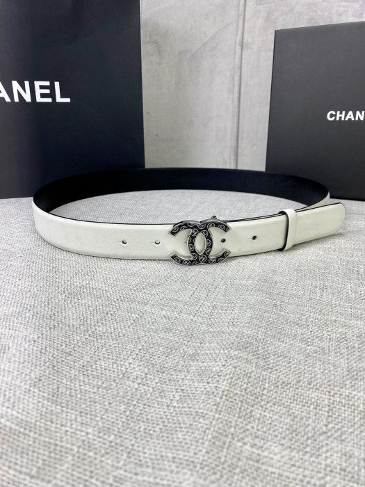 Belt leather female 3 cm