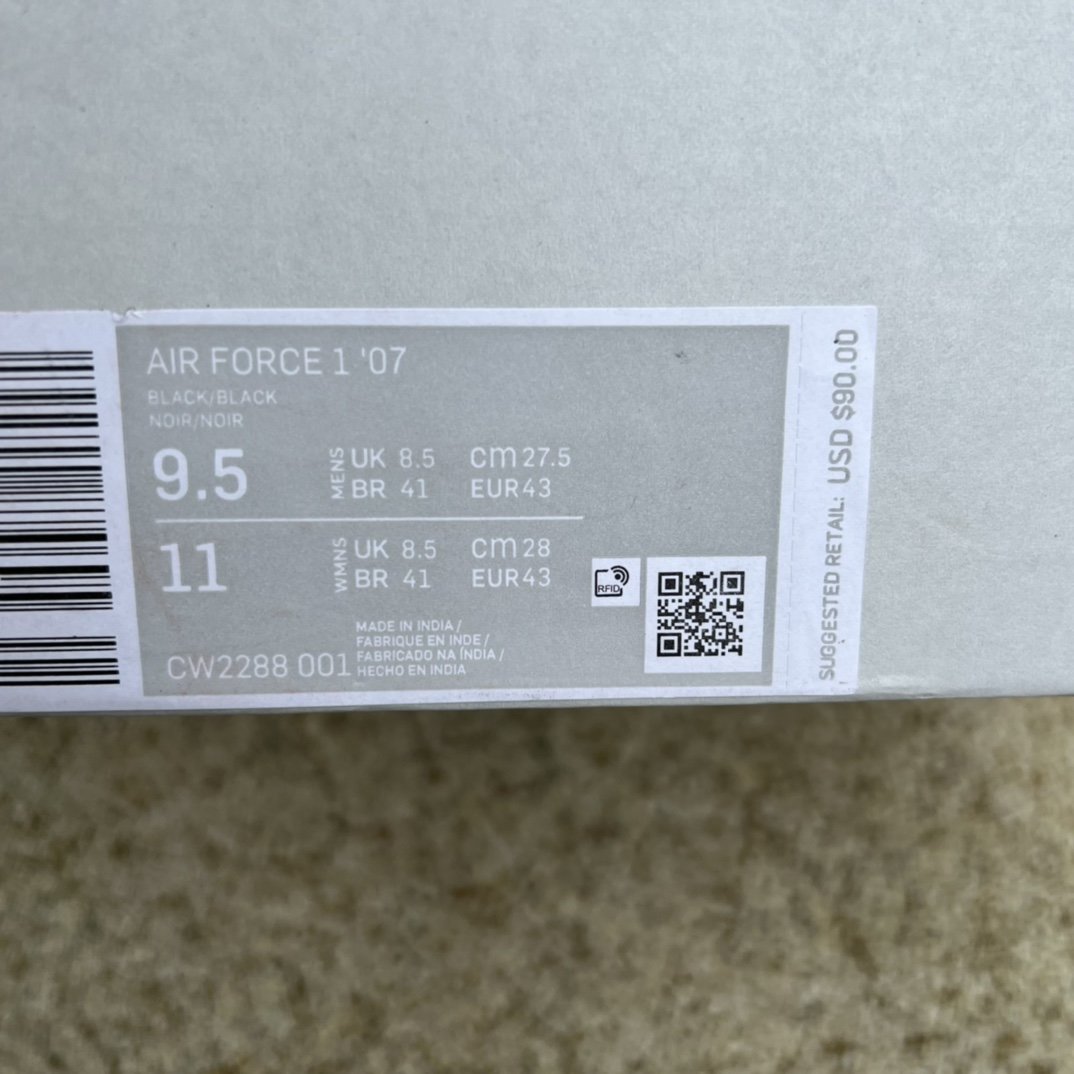 Sneakers AIR FORCE 1 CW2288-001 фото 9