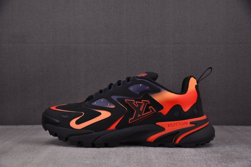 Кроссовки LOUIS VUITTON Runner Tatic Black Orange