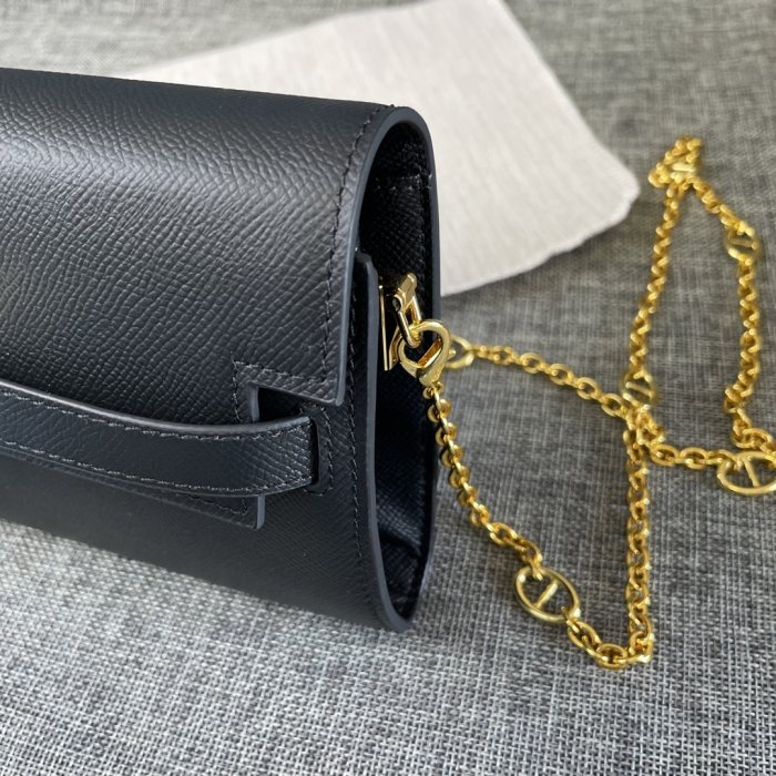 A bag across shoulder Kelly leather women's 22 cm фото 3