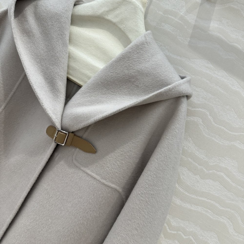 Двостороннє кашемірове пальто з капюшоном фото 3