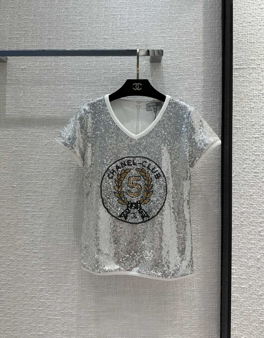 T-shirt women's from silver Glitter