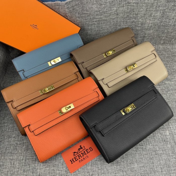 Клатч HERMES Kelly кожаный 24 см фото 8
