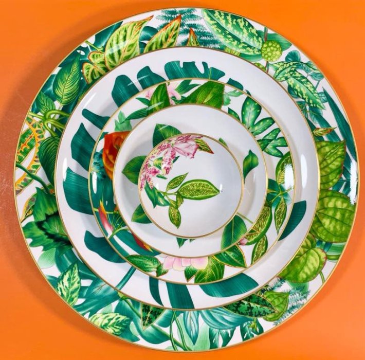 Набор фарфоровой посуды Hermes Passifolia на 10 персон фото 5