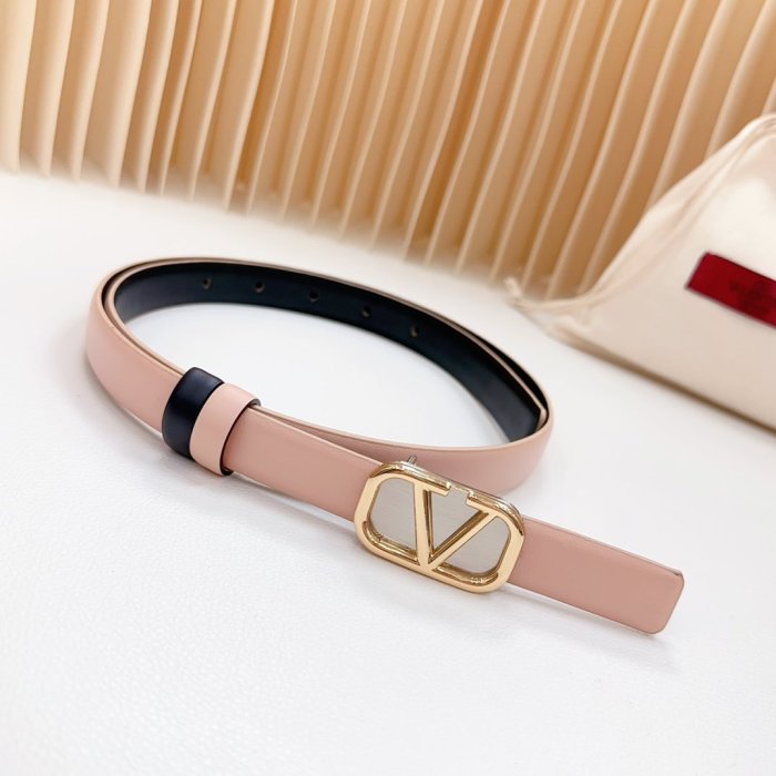 Belt leather female 2 cm