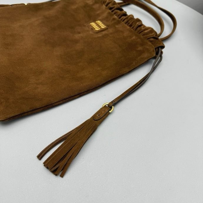 Сумка кожаная женская Miu miu Joie Suede 28 см фото 5