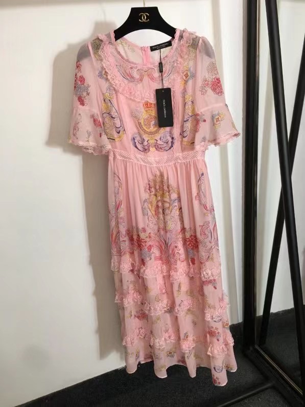 Плаття, Сукня з короткими рукавами, рожеве