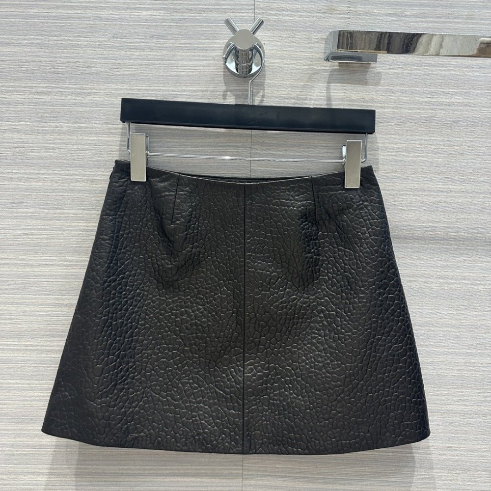Skirt short leather фото 8