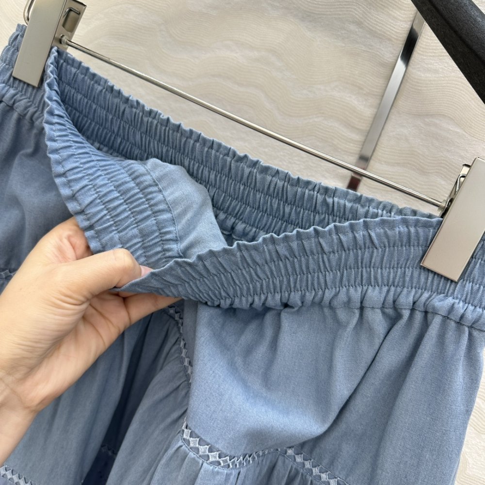 Long denim skirt фото 5