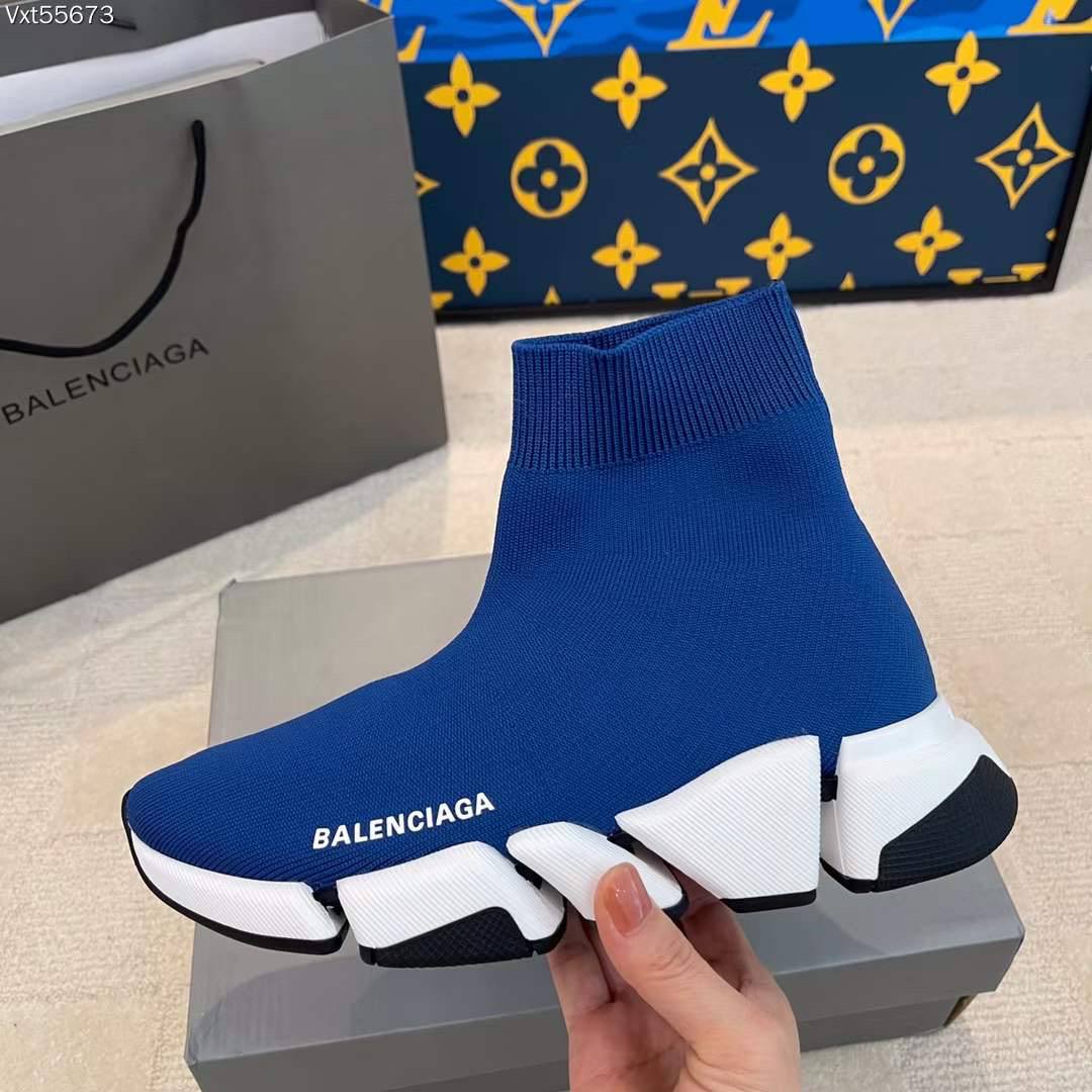 Sneakers speed socks blue